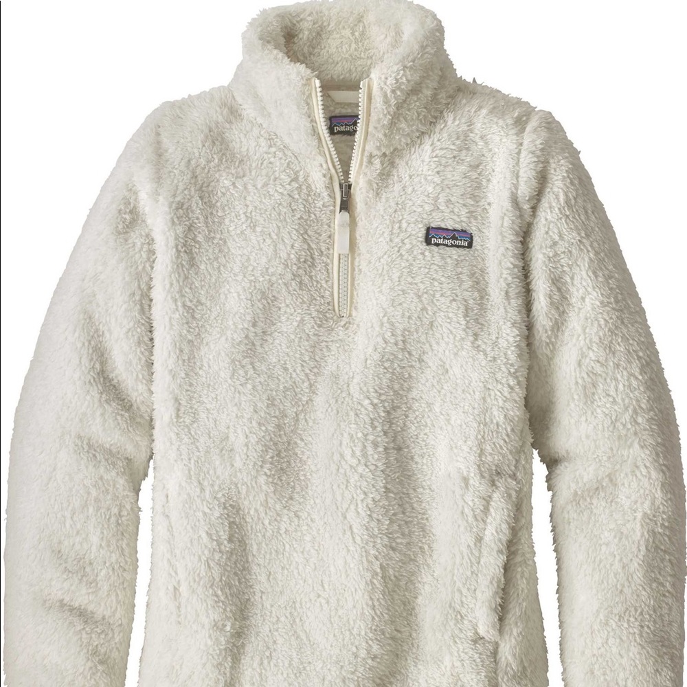 Patagonia Los Gatos 1/4 zip in birch white